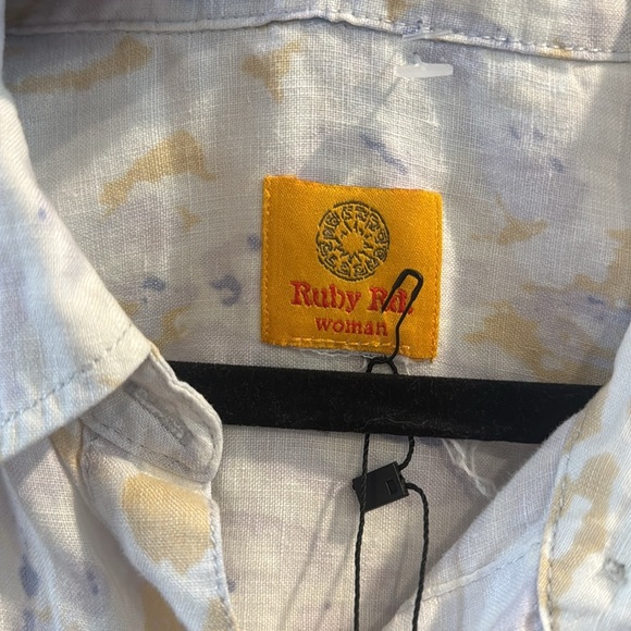Ruby Rd. Cream and Yellow Shirt - Picture 4 of 6